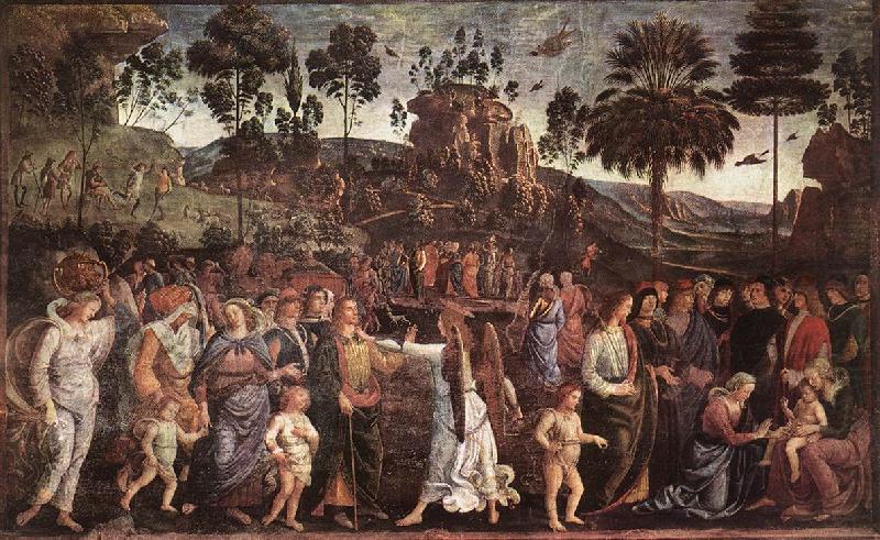 Moses's Journey into Egypt a, PERUGINO, Pietro